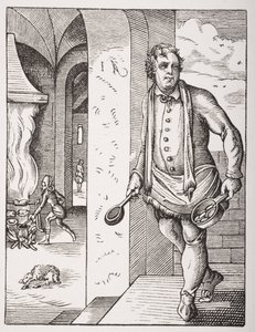 クックは、1847年に出版されたポールラクロワ（1806-84）の「ルモヤンエイジエラルネサンス」からヨーストアンマン（1539-91）が16世紀に彫刻した後 作： French School